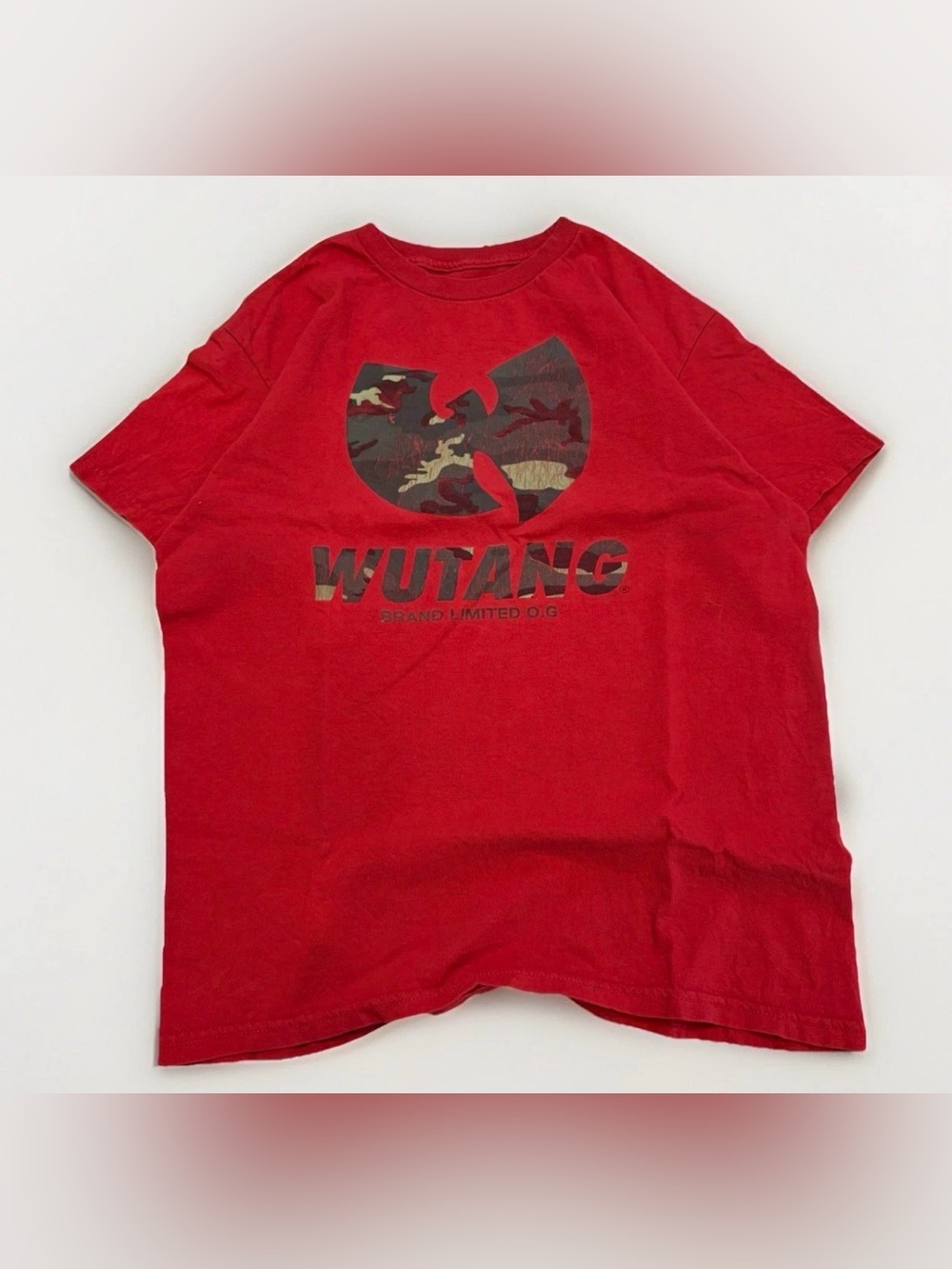Wutang T-shirt Wutang Brand Limited O.G. Size Medium Red Camo Logo 90s Hip Hop